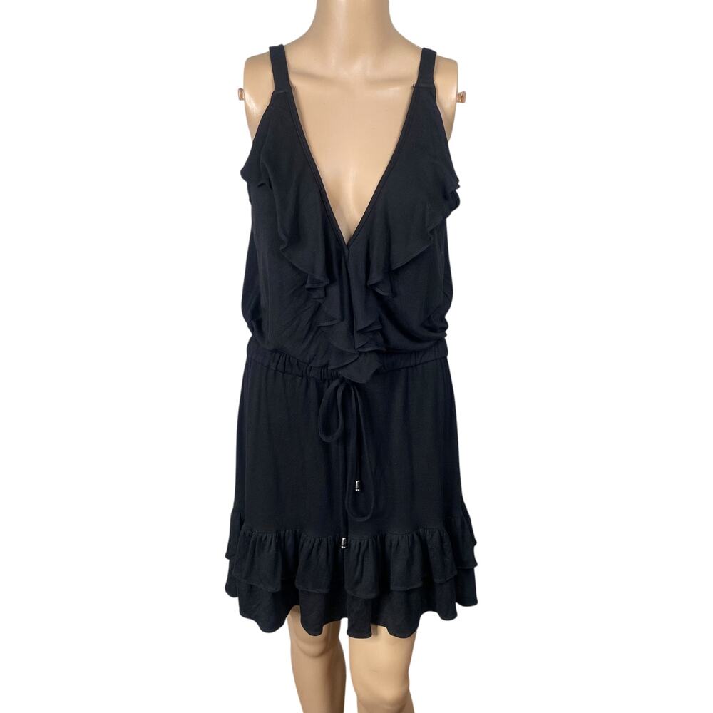 Vintage Y2K Arden B NWT Tiered Ruffle Whimsigoth Jersey Dress Medium M